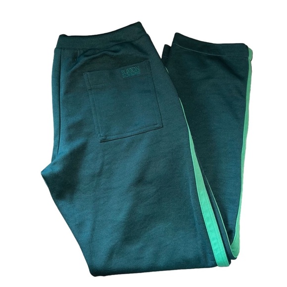 Burton Forest Green with Accent Stripe Snowboarding Pants Small - Picture 1 of 14